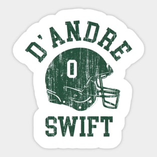 D'Andre Swift Philadelphia Helmet Font Sticker